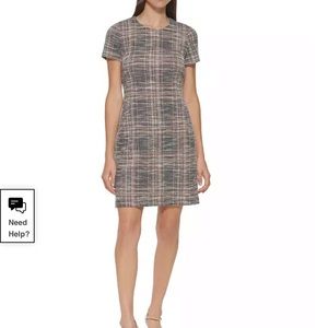 Calvin Klein Tweed Shift Dress